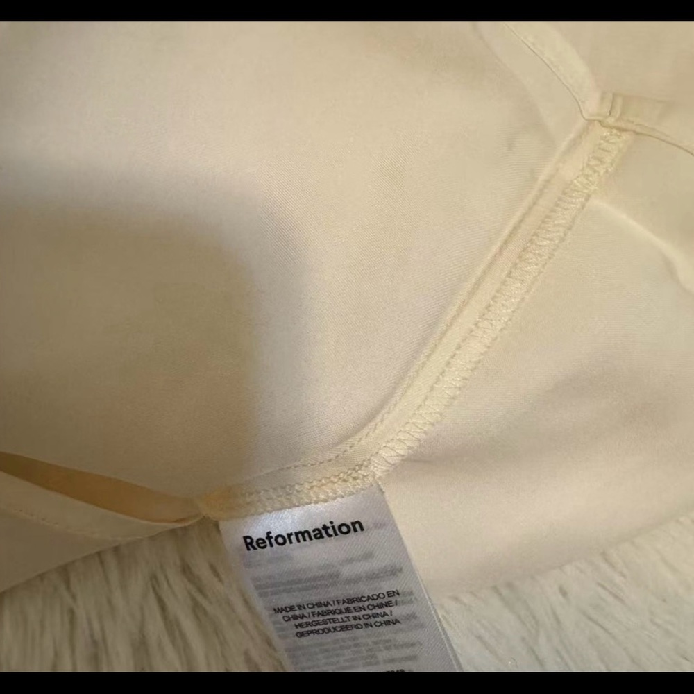 Reformation Wynton Dress Ivory - Picture 7 of 7